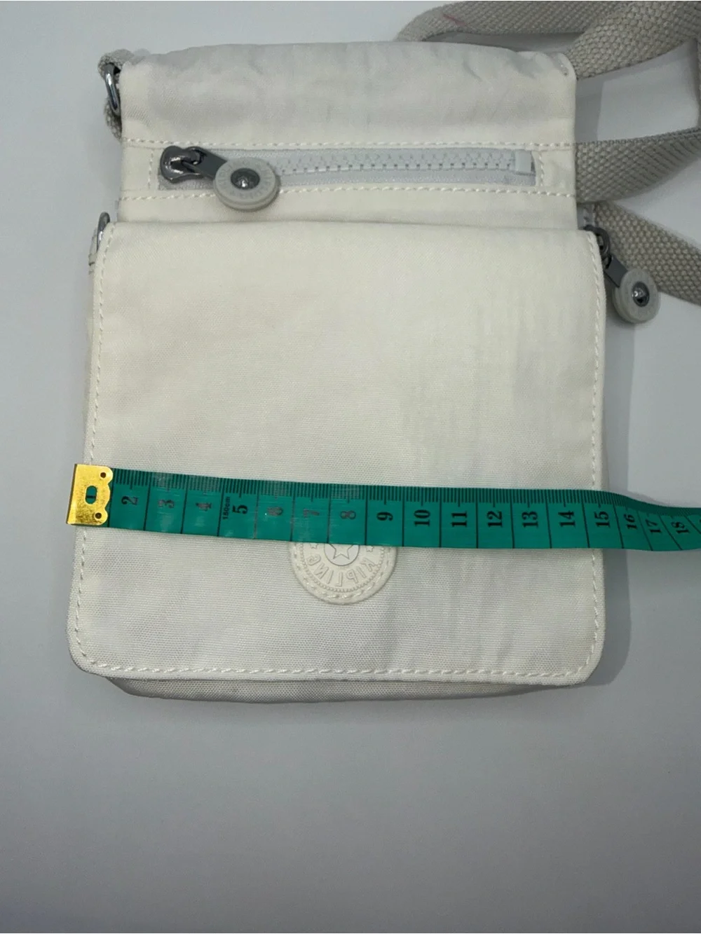 Kipling Cream Compact Messenger Crossbody Bag for Men